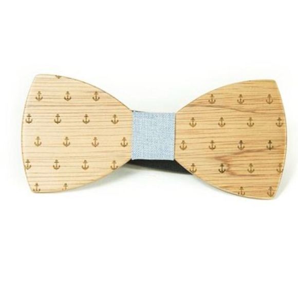 Gorgeous Wood Bowtie Modgoo Anker blue - Picture 2 of 6